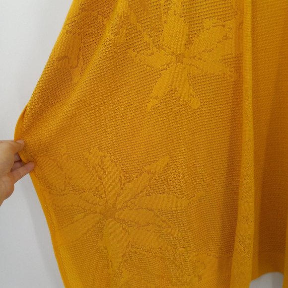 Lane Bryant Yellow Floral Open Kimono Boho Beach - Picture 4 of 9